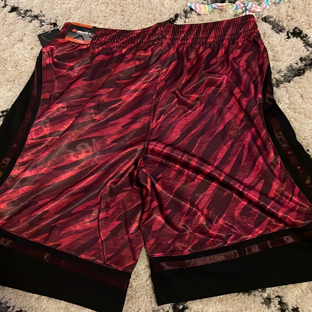 And1 red shorts